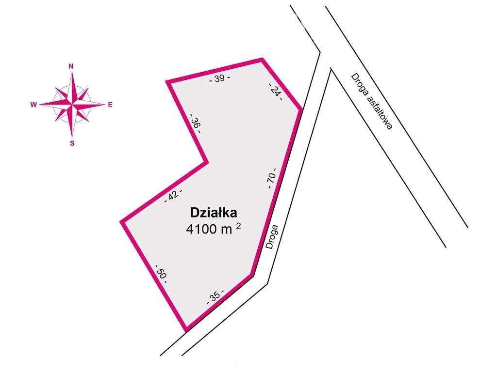 Zadrzewiona działka 39,75 ar – Giedlarowa - Pełny obrazek: 4/10