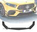 SPOILER LIP FRONTAL PARA MERCEDES W177 AMG A45 S PRETO - 1