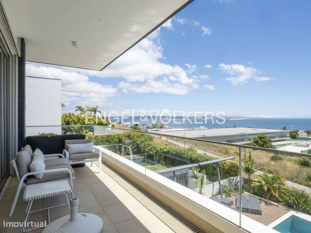 Moradia de Luxo com Piscina e Excecional Vista Rio e Mar em Oeiras - Grande imagem: 5/30