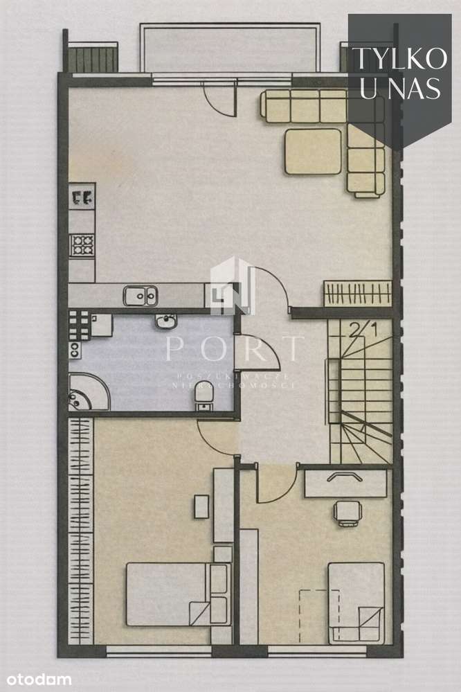 Dwupoziomowe 120m² z garażem na 2 auta | os.Wchod-11