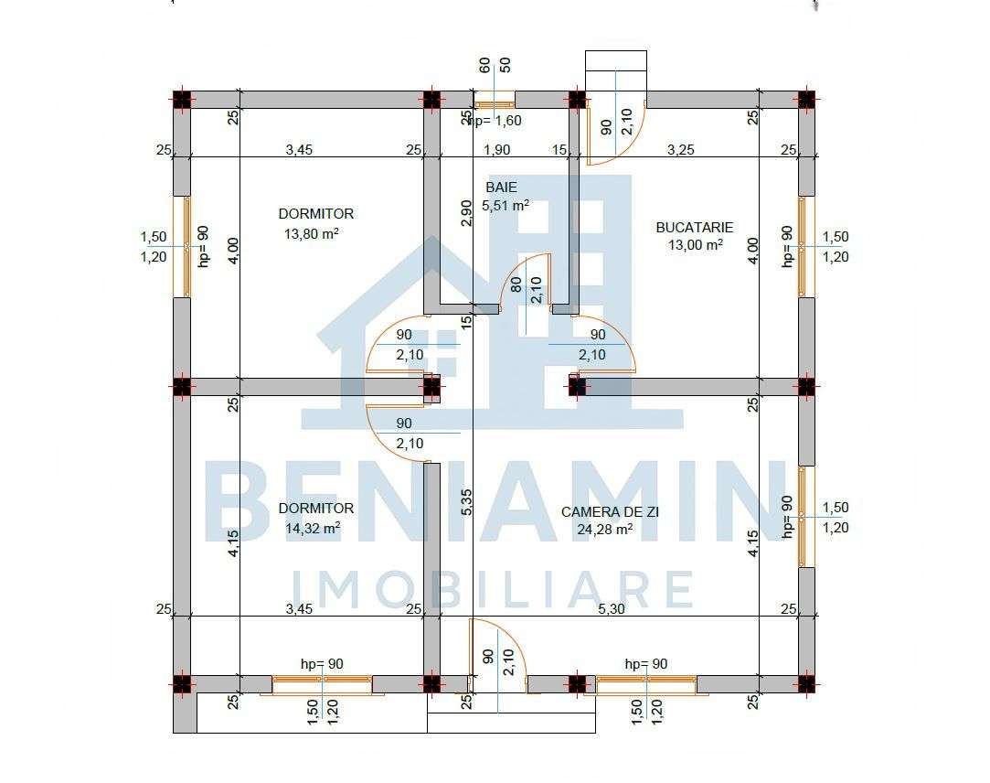 Casa 3 camere-Gaze-Curent-Apa-La cheie-Finisaje la alegere-Zona Buna-7