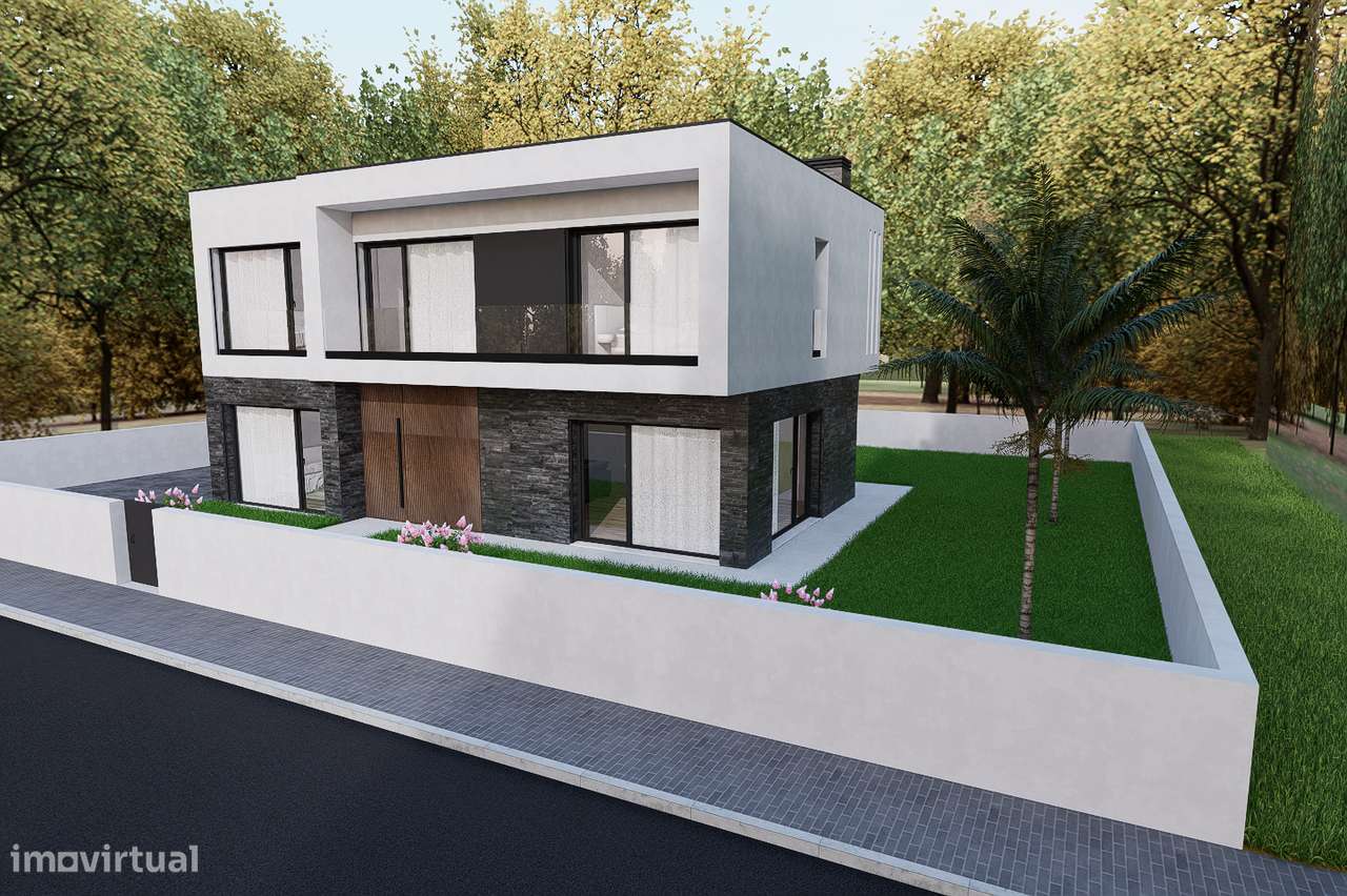 Brevemente: Moradia V4  r/c e 1º andar, estilo contemporâneo - Leiria - Grande imagem: 3/9