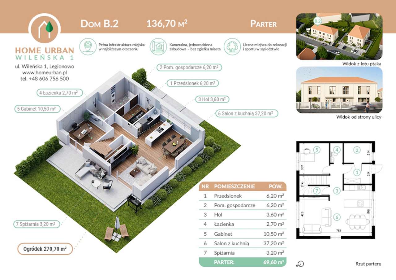 Nowy dom premium|5 pokoi| 137m2 | strych 60m| działka 359m| Wileńska 1 - Pełny obrazek: 3/8