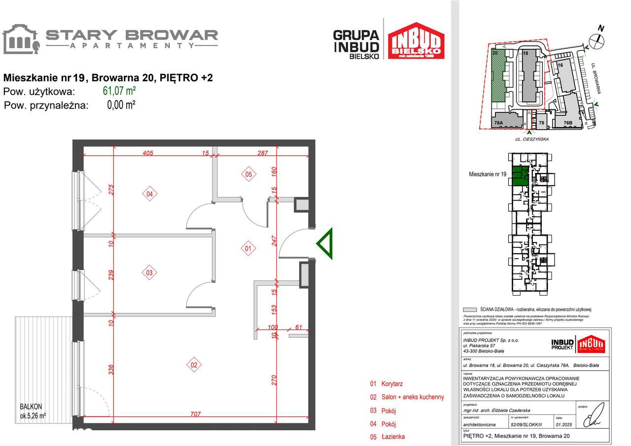 Stary Browar | mieszkanie 3-pok. | D_19 - Widok 2