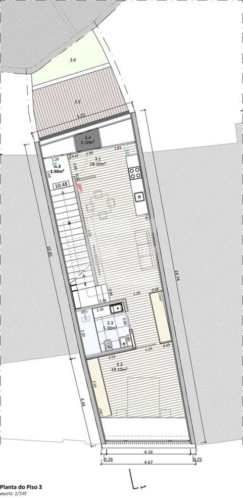Prédio para construção de 4 pisos - Alfândega do Porto e a escassos me - Grande imagem: 4/9