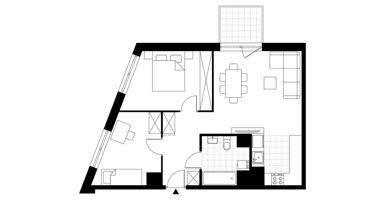 3-pokojowe mieszkanie 56m2 + balkon Bez Prowizji - Pełny obrazek: 2/8