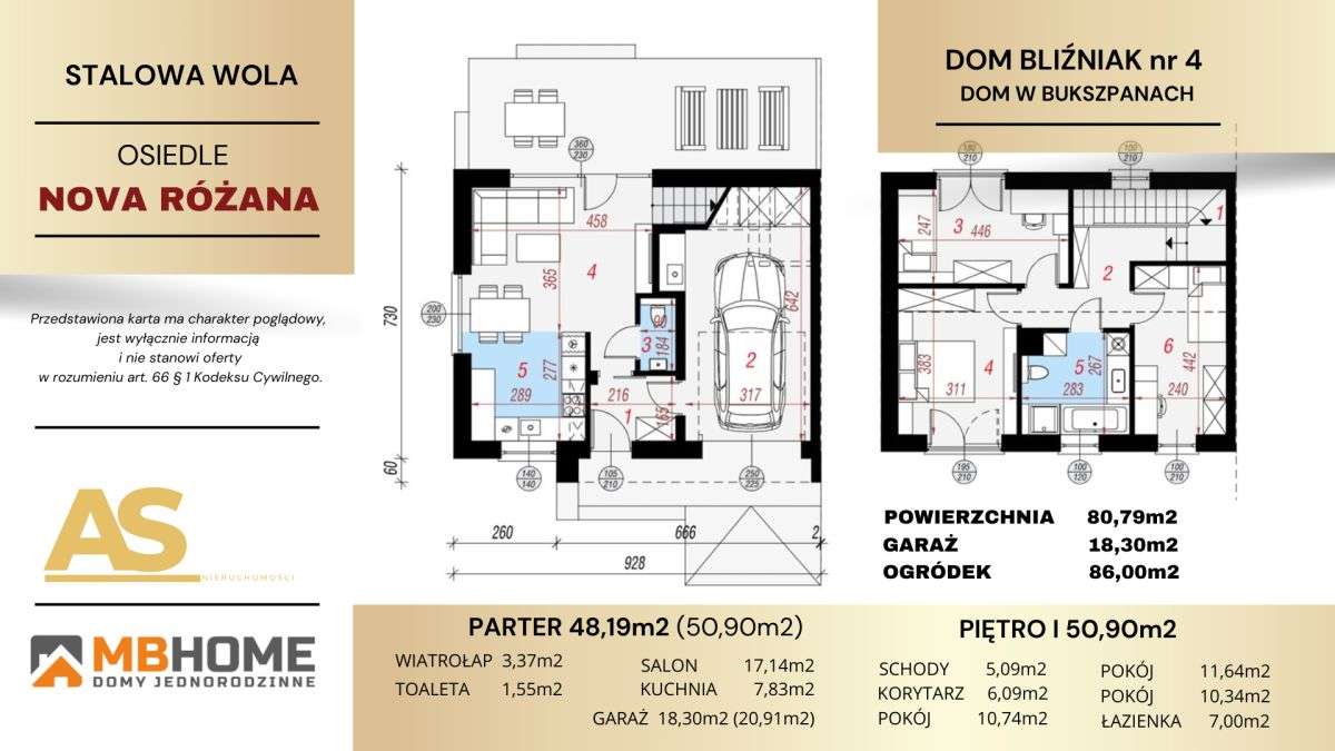 Dom Bliźniak - osiedle Nova Różana-13