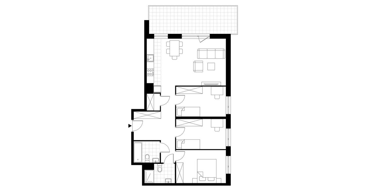 4-pokojowe mieszkanie 82m2 + balkon Bez Prowizji - Pełny obrazek: 3/7