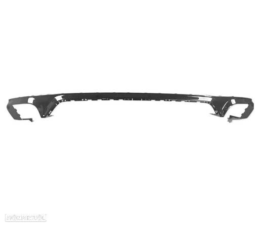 DIFUSOR PARA AUDI Q8 19-23 LOOK SQ8 PRETO + PONTEIRAS DE ESCAPE CROMADAS - 2