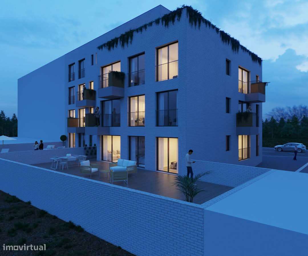 Excepcional, Novo, T2 Recuado, Terraço, Garagem Alfena-12