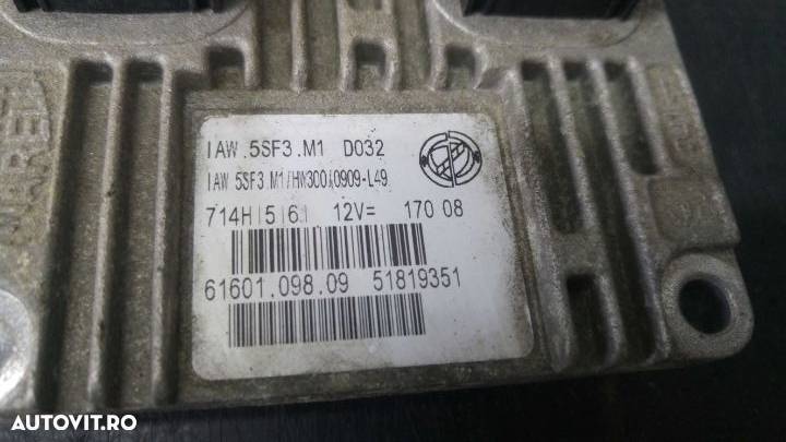 Ecu calculator motor 1.2 b fiat grande punto 199 6160109809 51819351 - 2