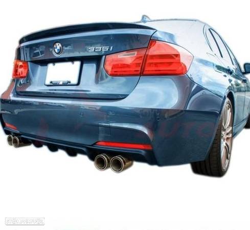 Difusor Traseiro BMW F30 F31 M Performance Dupla Saída - 1