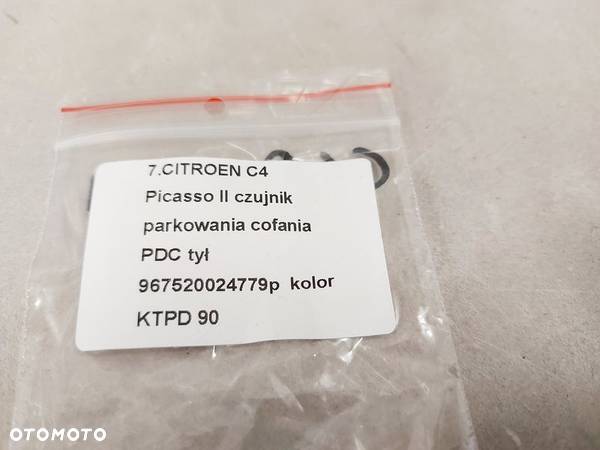 CITROEN C4 PICASSO 2 II CZUJNIK PARKOWANIA PDC TYLNY COFANIA KTPD 967520024779P - 6