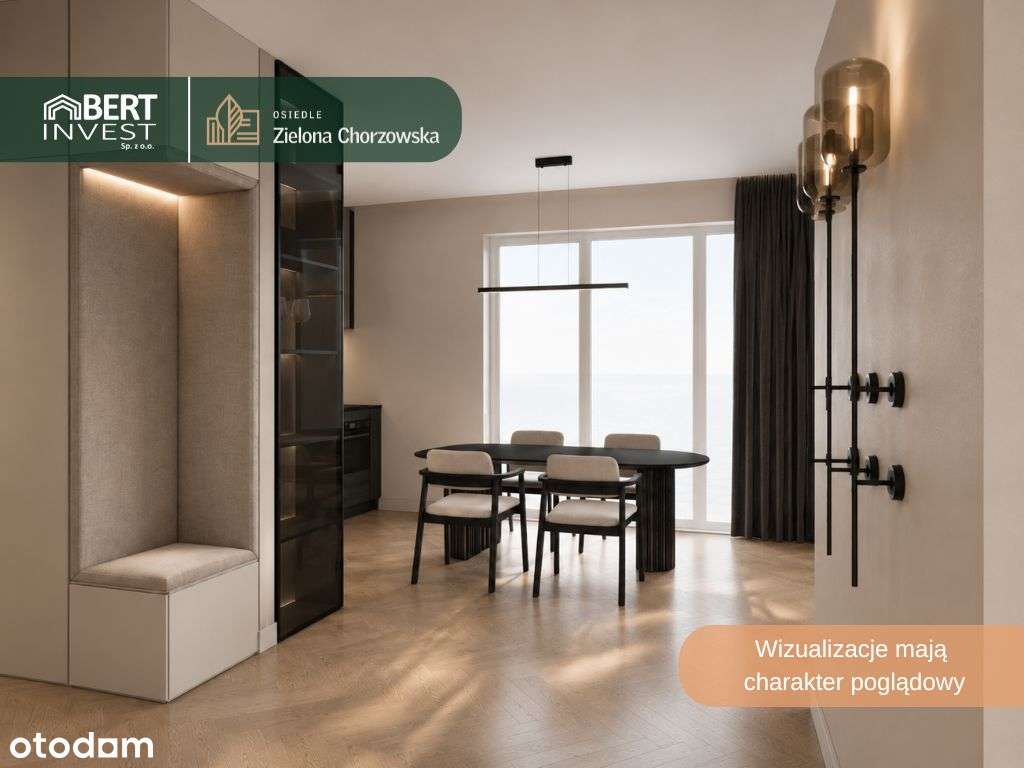 3 pokoje | 2 balkony | Widok na zieleń | 57,5 m² (lokal B2.M56)