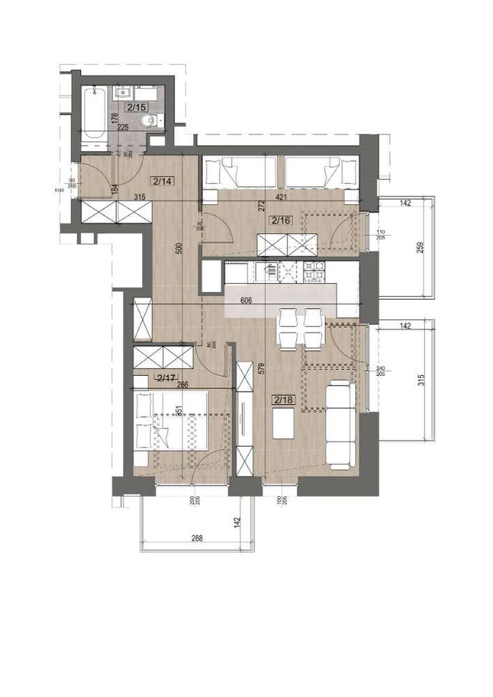 Apartament 54 m² w Pucku- wyjątkowa lokalizacja przy molo nad Zatoką! - Pełny obrazek: 3/9