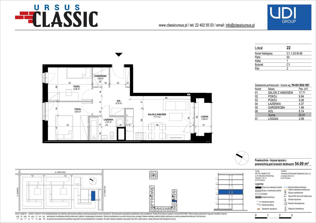 Ursus Classic | mieszkanie 3-pok. |C1_22 - Pełny obrazek: 2/9