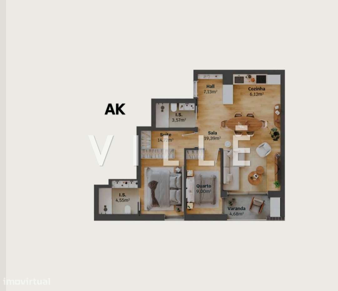 Apartamento T2 Venda em Glória e Vera Cruz,Aveiro-13