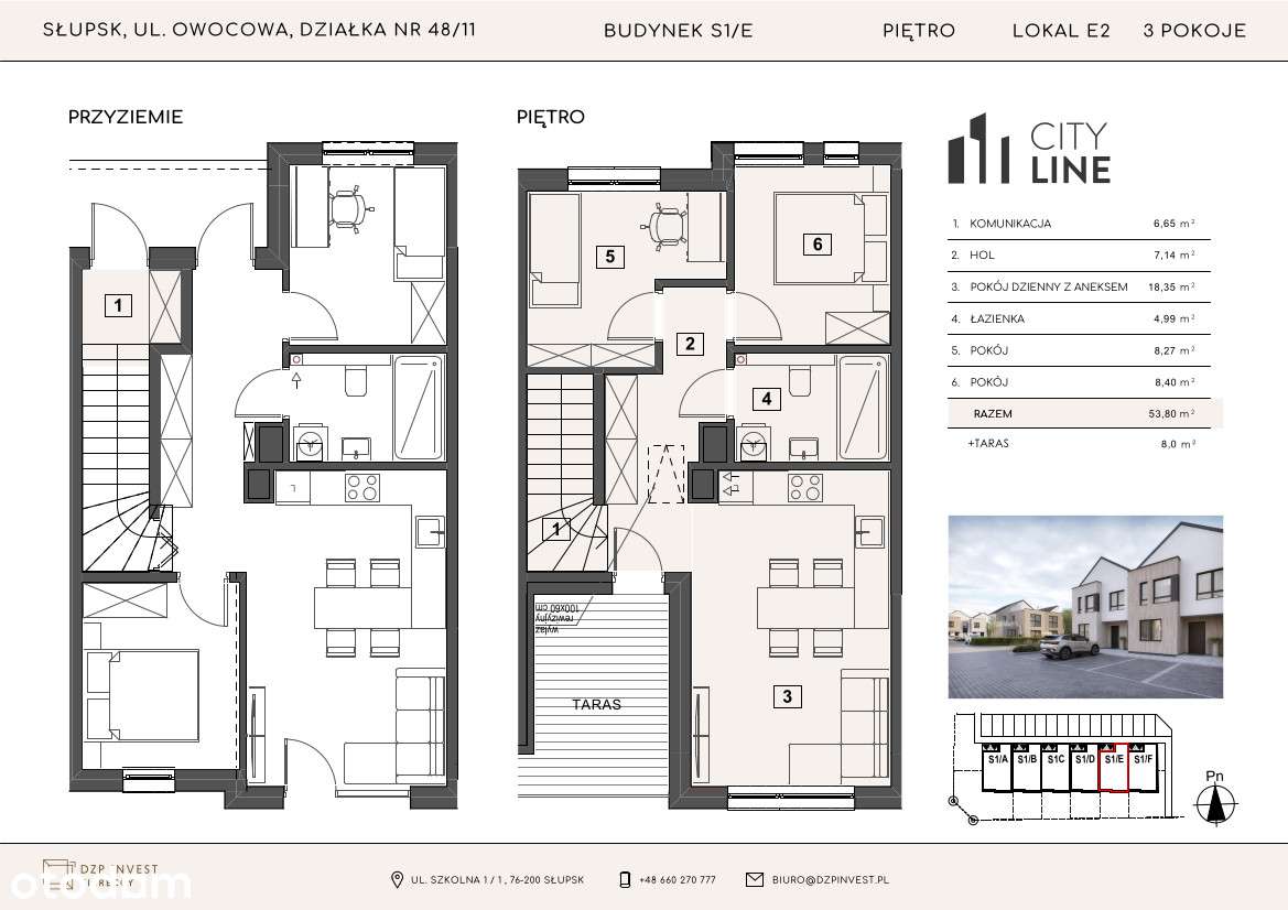 3 pokoje z komfortowym tarasem / BEZCZYNSZOWE / CITY LINE!-8