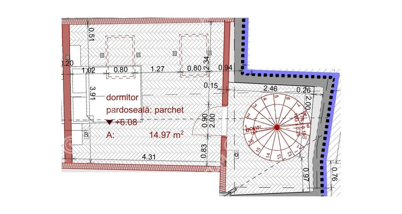 Apartament la cheie cu 2 camere constructie noua zona Centrala - Imagine principală: 2/2