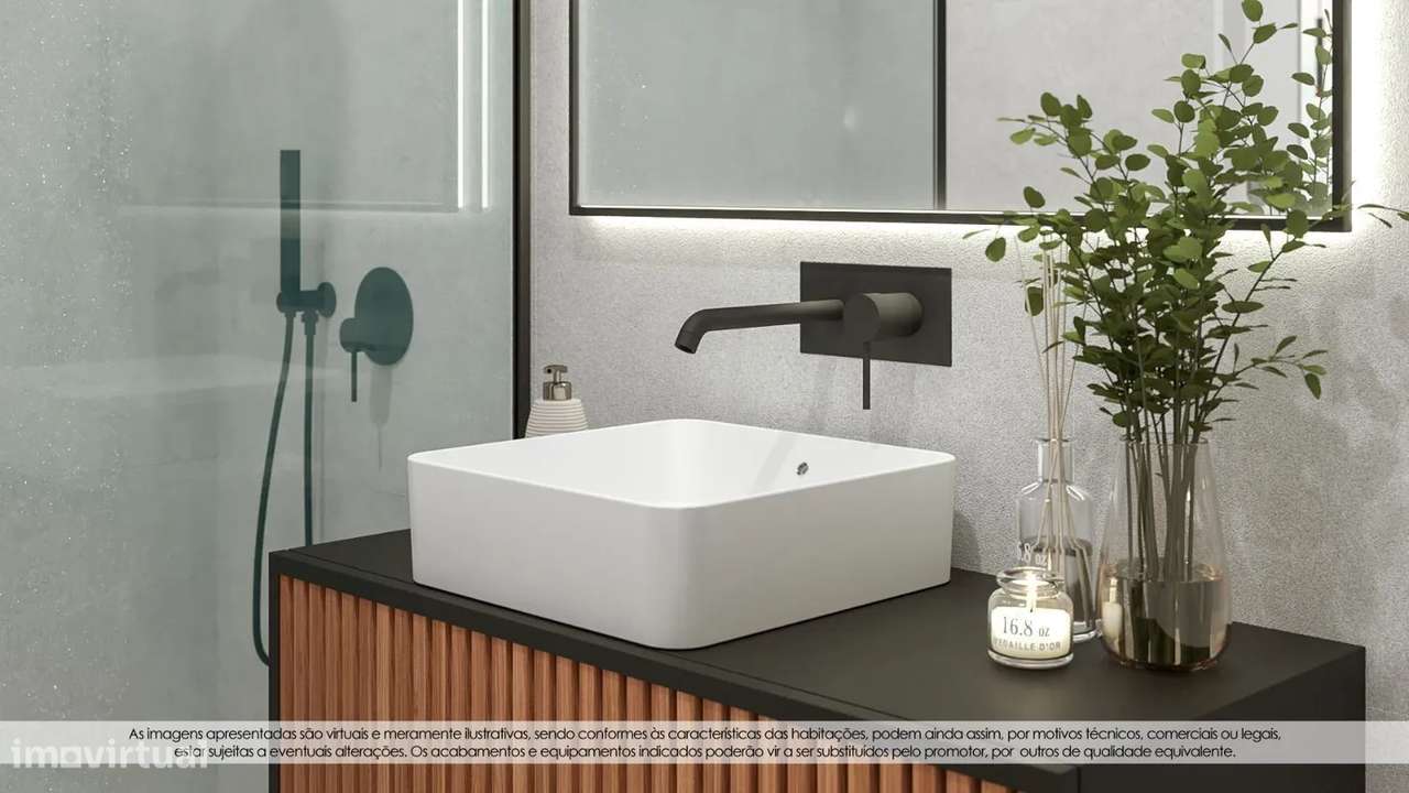 T2 novo 1º piso com varanda e garagem Empreendimento Royal Green-13