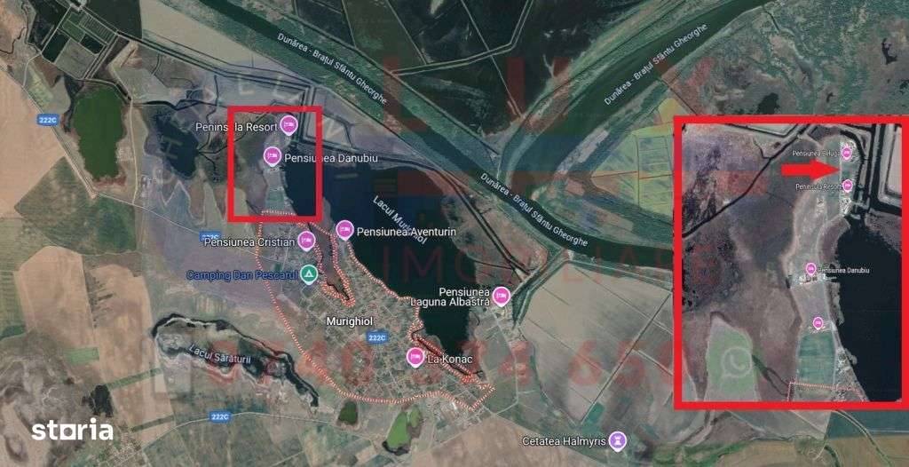 ID 7806 Teren intravilan in Comuna Murighiol - Imagine principală: 2/16