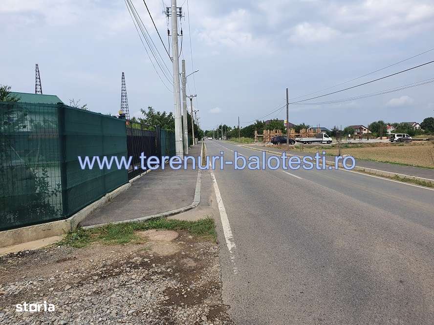 Teren Balotesti,vecinatate Dn1, utilitati+asfalt la 60 metri-8