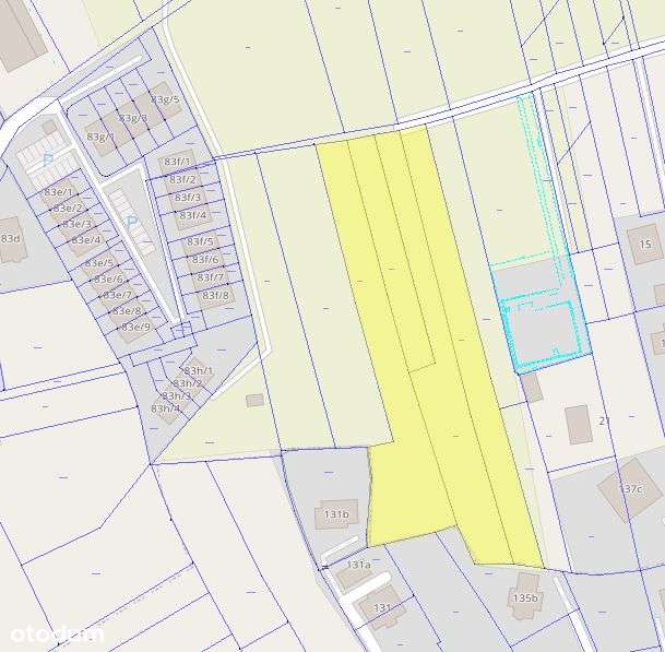 Działka inwestycyjna 66,5ara, WZ 1550PUM Wilkowyja - Pełny obrazek: 2/3
