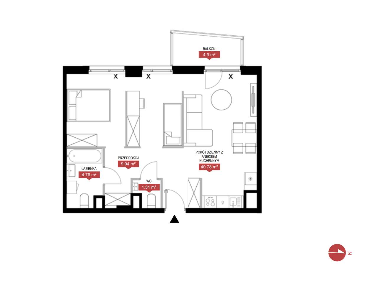Kup Bez Prowizji - (0%) | MOKOTÓW ze Smart Home 57m² | 3 POKOJE !-13