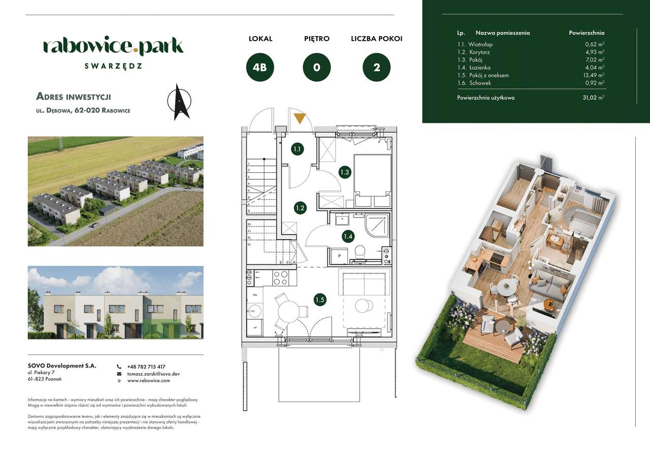 Rabowice Park Swarzędz | etap 3 | 2-pok. | 4B - Pełny obrazek: 2/7