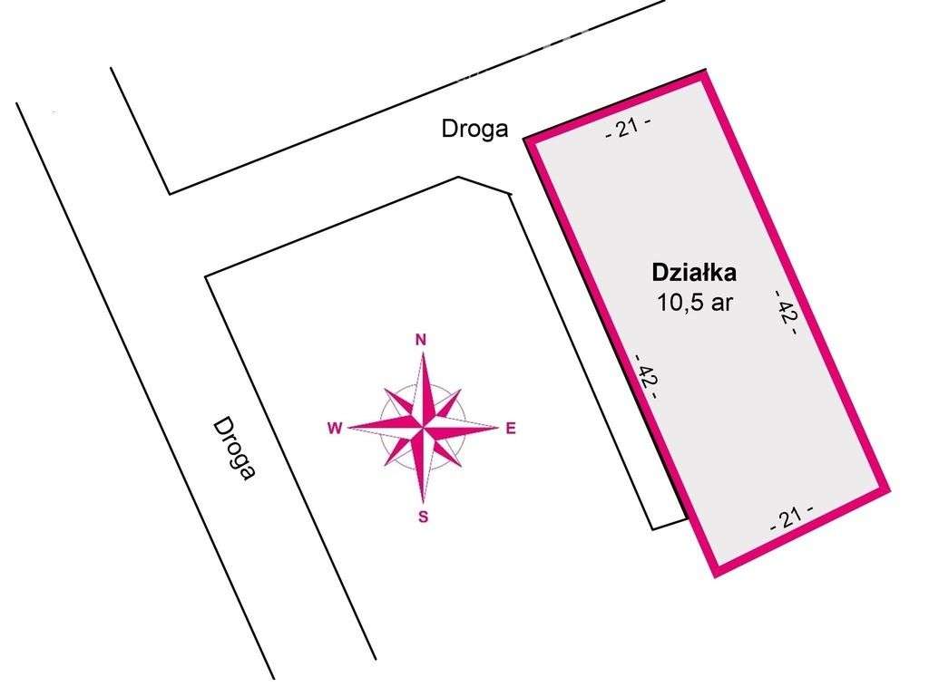 Działka 10 arowa pod budowę domu, Głogów Młp. - Pełny obrazek: 5/7