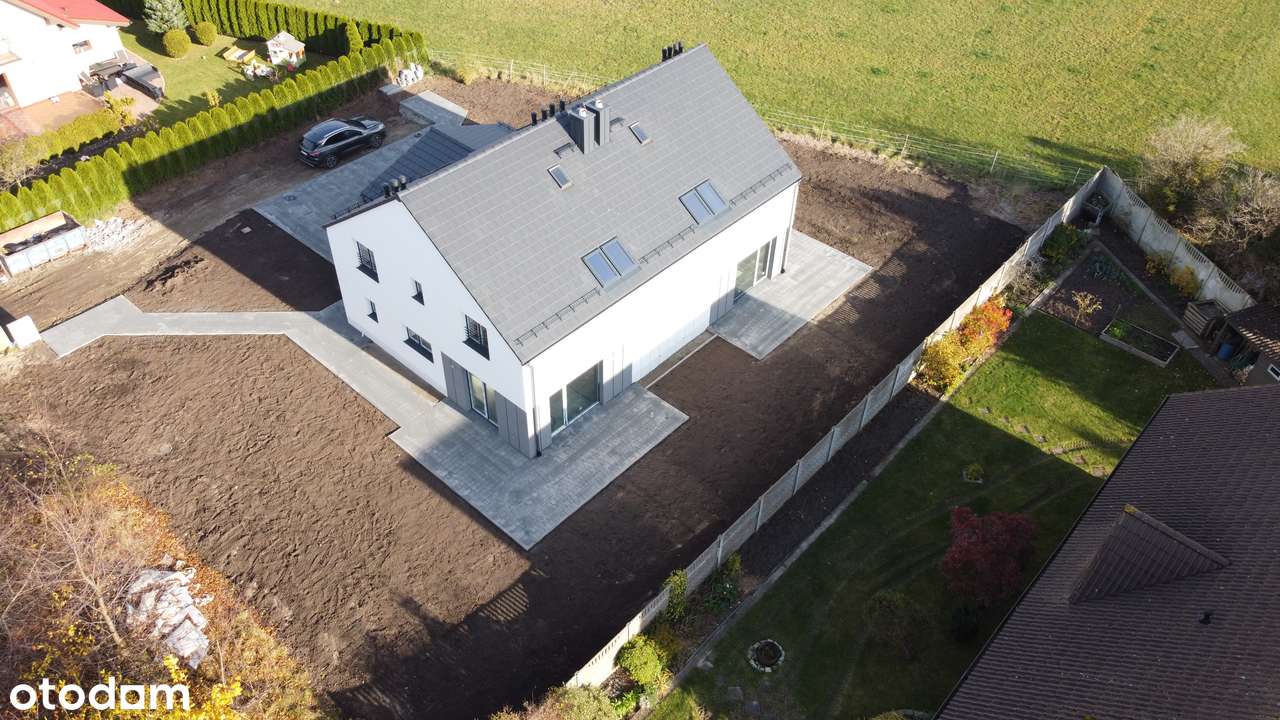 Dom z garażem, 4 sypialnie, pompa ciepła+kominek, strych-6