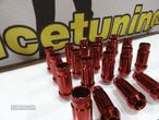 Porcas Lug Nuts Para Honda,Mazda,Etc 45mm 12x1.50 Vermelho Conjunto 20 Unidades - 8