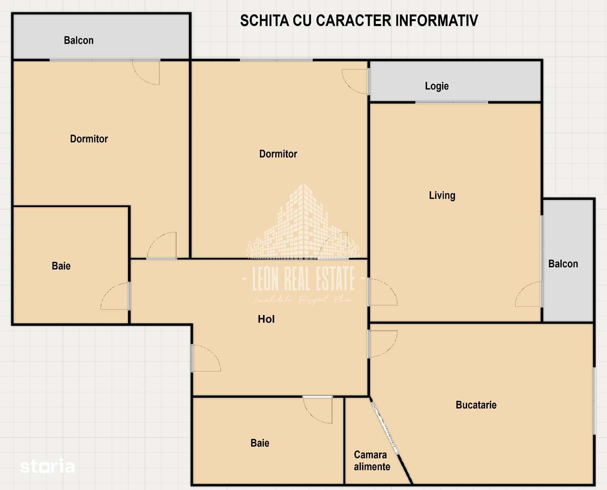 Apartament spatios 3 camere decomandate + 2 locuri de parcare in Baciu-1