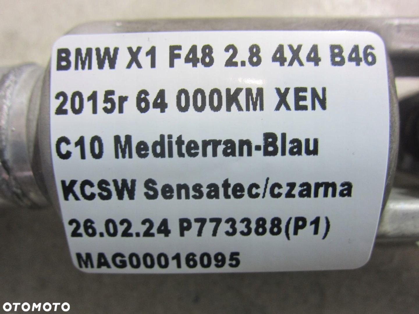 BMW X1 F48 B46 F39 WAŁEK KOLUMNY KIEROWNICZEJ KRZYŻAK 32306865653 6865653 - 8