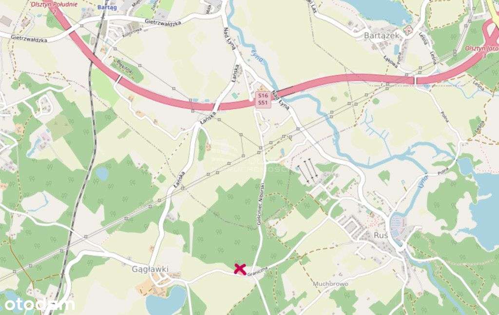 Duża zalesiona działka budowlana Bartąg Olsztyn - Pełny obrazek: 5/7