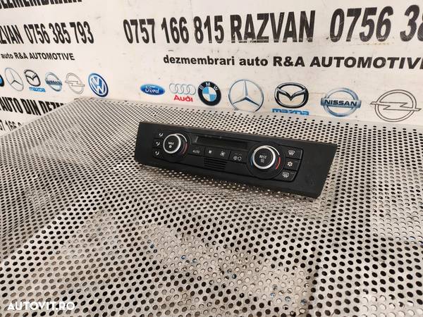 Panou Modul Display Clima Dublu Climatronic Bmw E90 E91 E92 Cod 9128214 - Dezmembrari Arad - 3