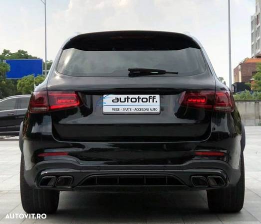 Difuzor bara spate Mercedes GLC X253 SUV Facelift (2019+) AMG Black Look - 7