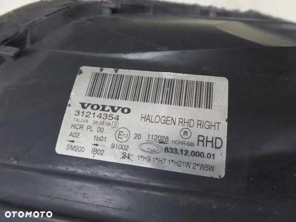 VOLVO S80 II V70 III XC 06-13 LAMPA REFLEKTOR PRAWY UK 31214354 - 7