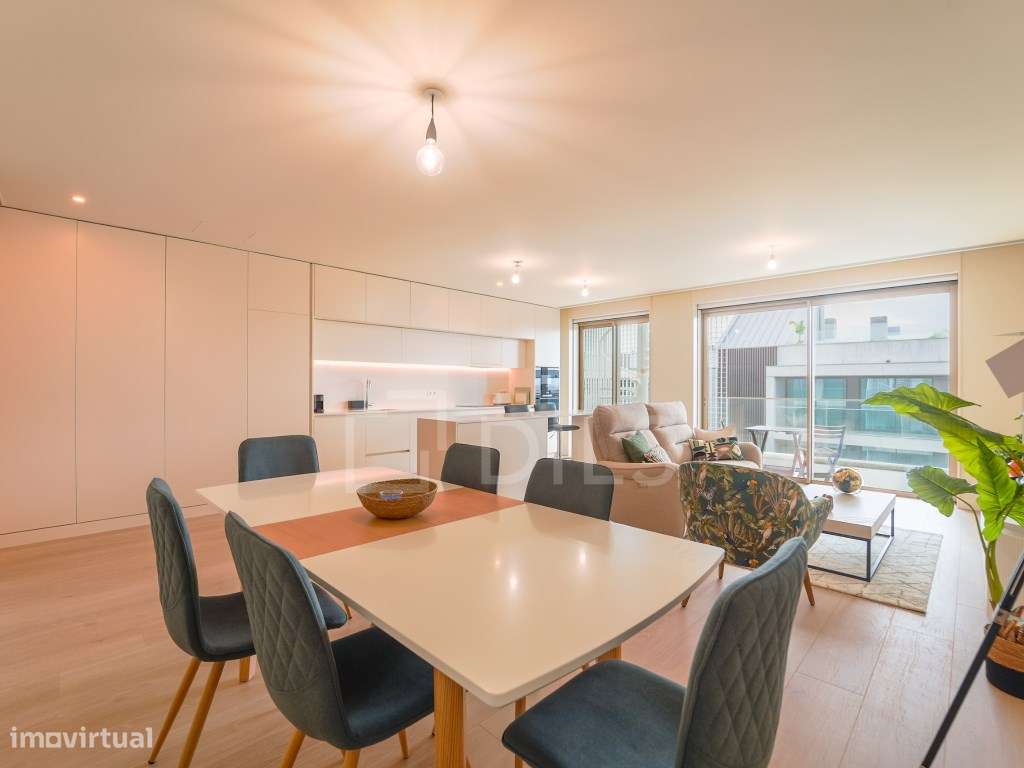 Apartamento T2 mobilado, com rooftop e vista mar, em Canidelo - Grande imagem: 5/31