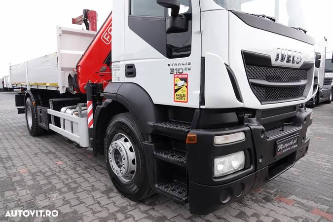 Iveco STRALIS / 310 / 4x2 / BASCULANTE - 5,3 M / HDS FASSI 135 - 8 M / EURO 6 - 14