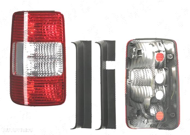 Lampa spate, stop VW Caddy 3/Life (2k), 03.2004-06.2010, spate, stanga/dreapta, 1 usa spate, 2 usi spate, P21/4W+P21W+PY21W; fara suport bec, DEPO - 1