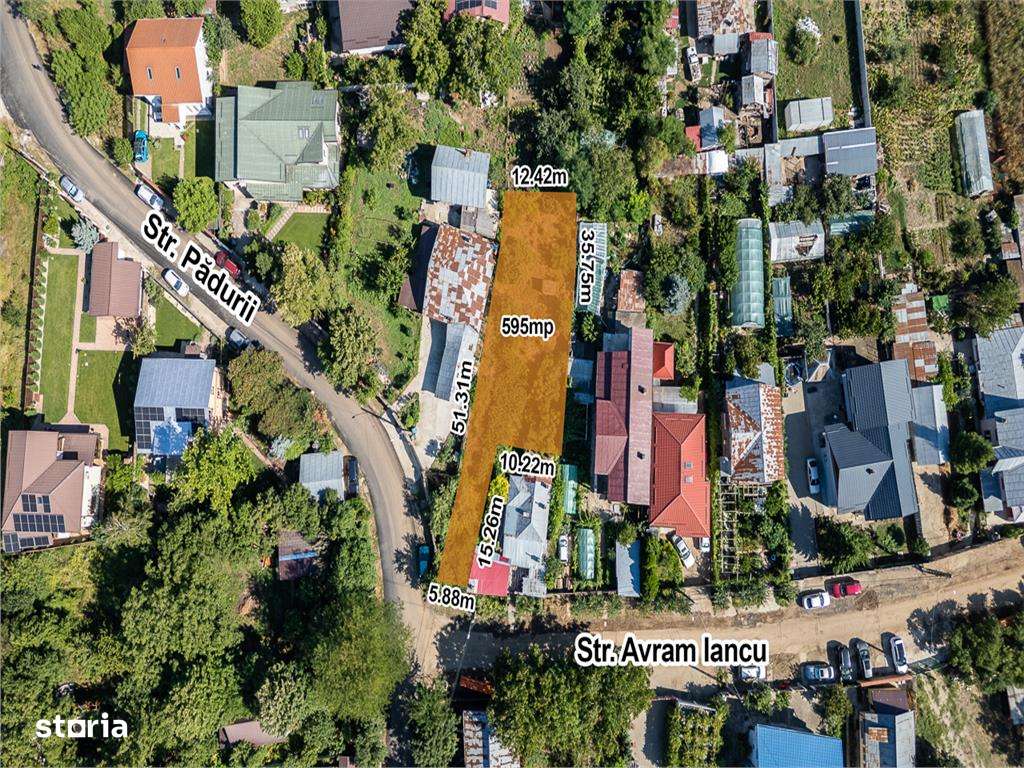 TUNARI-PADURII,TEREN INTRAVILAN 595 MP,ASFALT,GAZ,CURENT,CANALIZARE - Imagine principală: 1/5