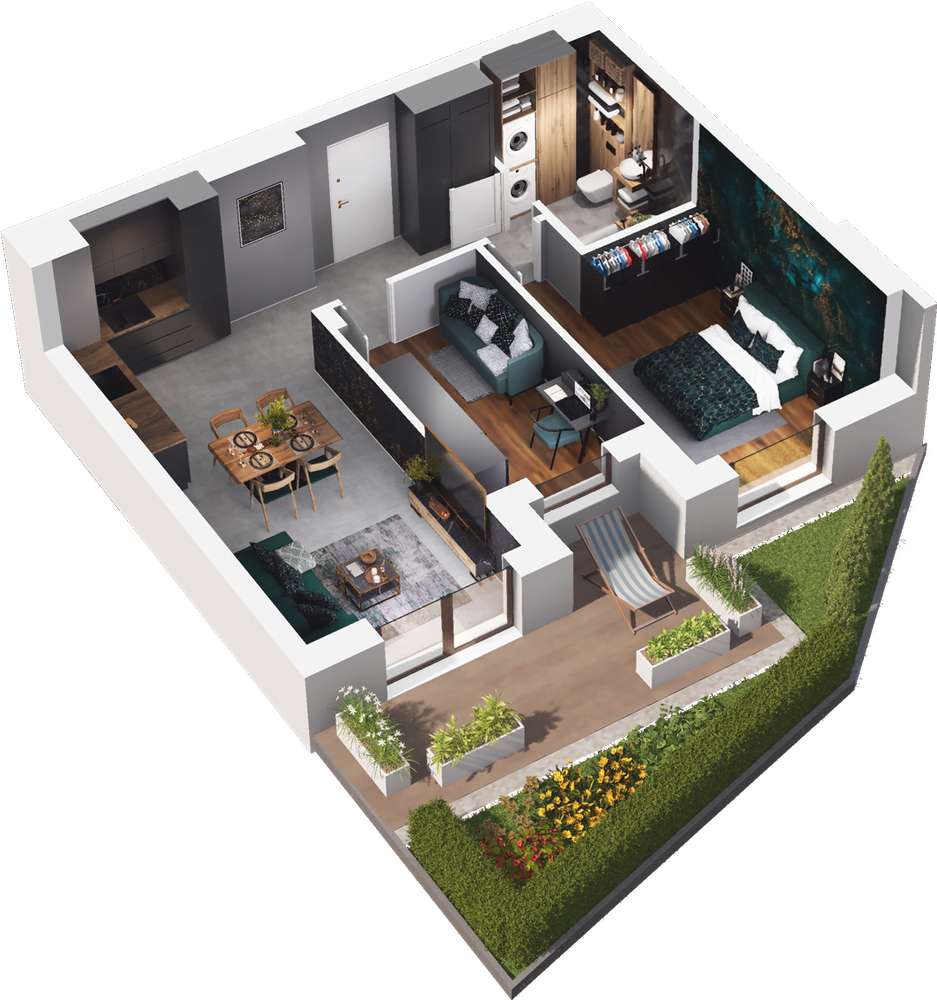 Mahonia Premium | mieszkanie 3-pok. | 48 - Pełny obrazek: 3/8