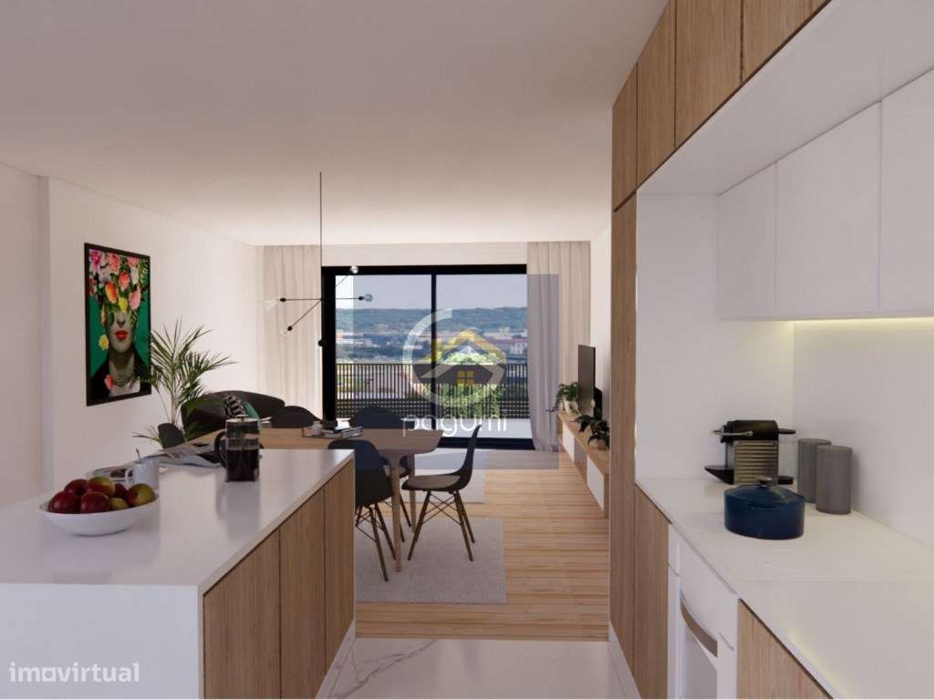 Apartamento T1 Varanda Ampla, Garagem e Conforto Moderno - Grande imagem: 5/30