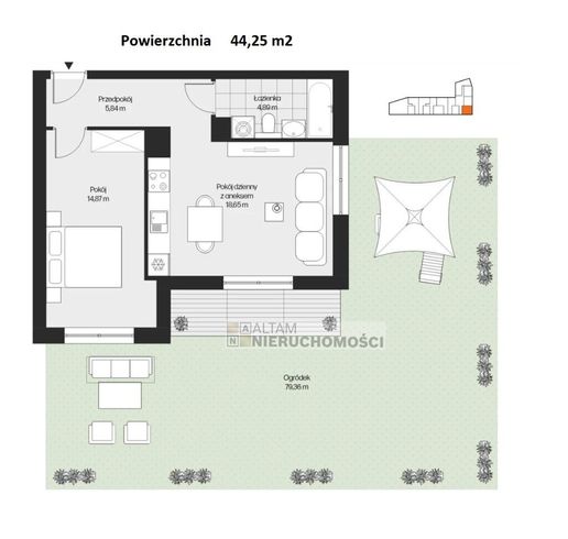 2pok 44m2 ogród 80m2|park|tramwaj|Mistrzejowice|0%