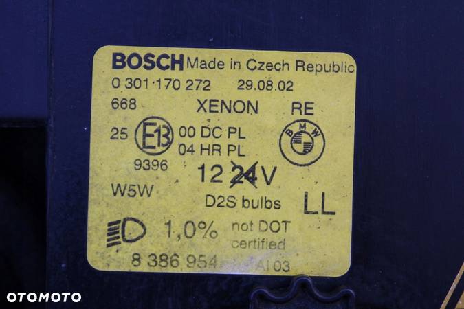Lampa PRAWA BMW 7 E38 lift XENON kompletna EUROPA 8386954 BOSCH - 7