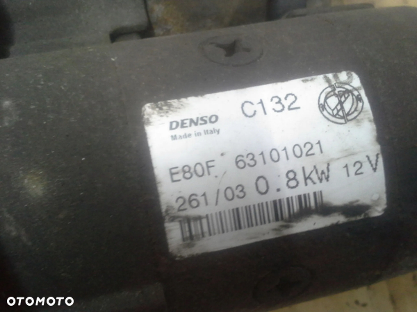 Fiat Panda 1.1 rozrusznik Denso 63101021 - 4