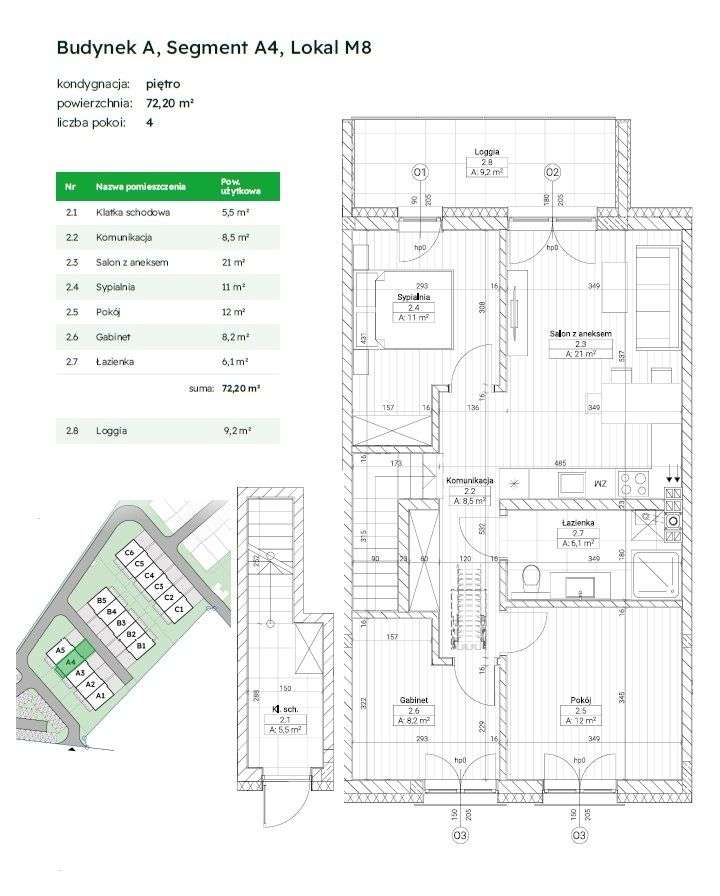 Nowa inwestycja! 4 pokojowe, 2m.p., balkon, rolety - Pełny obrazek: 4/4