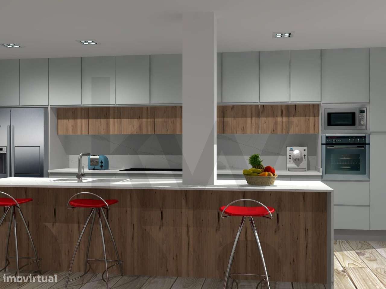 MORADIA T4, ISOLADA C/GARAGEM E PISCINA, INSERIDA NUM LOTE DE 542M2 - - Grande imagem: 4/18