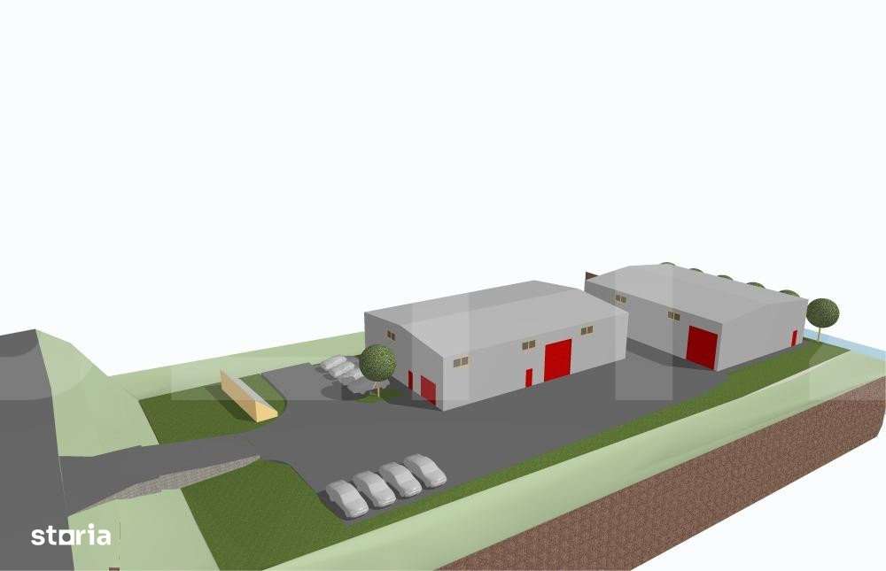 Doua hale industriale  900 utili,teren de 2800mp, Centurii Valcele -Ap - Imagine principală: 4/6